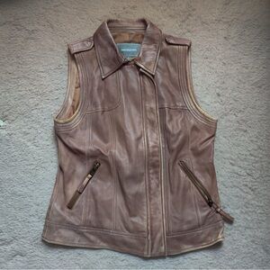 Johnston & Murphy Brown Leather Vest
